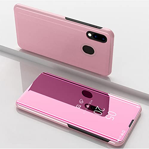 Smart Mirror Flip Case für Samsung Galaxy A51 A71 A50 A10 A40 S20 S10 S8 S9 Note10 9 8 Plus M31 M51 A30 A21 A81 Handyhülle,Roségold,Für Samsung S8 Plus von GGOIl