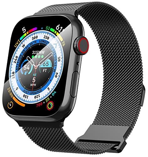 GGOOIG Armband für Apple Watch 41mm 40mm 38mm Ersatzarmbänder,Galvanisieren Edelstahl Armbänder Magnetische Watch Band für Apple Watch Series 9/8/7/6/5/4/3/2/1/SE von GGOOIG