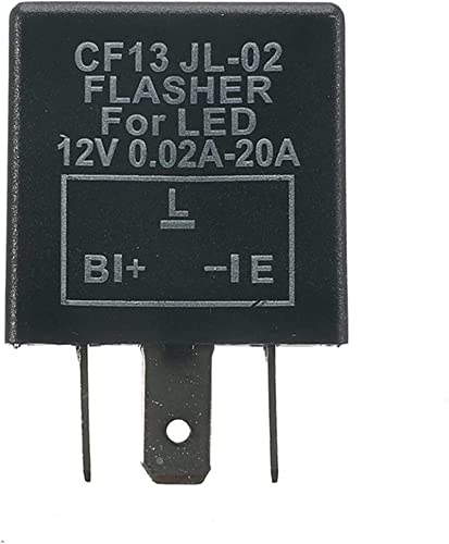 Relais 12 V 3-polig CF13 CF14 JL-02 elektronisches Auto-Blinkrelais zur Reparatur von LED-Licht-Blinkern, Hyper-Blitz-Blinklicht LIUJUNQOYIN (Color : Cf13) von GGTAMCQT