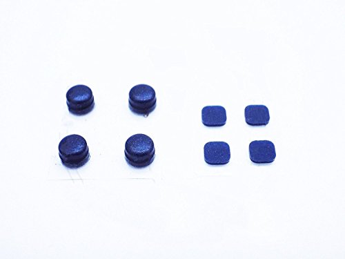 Vordere und hintere Gehäuseschale, Schraubenfüße, Ersatz für 3DS XL/New 3DS LL Schrauben-Gummi-Pads (blau) von Skyvov