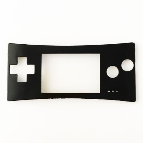 Ersatz Schwarz Front Shell Faceplate Case Cover Reparieren Vorderschale Hülle Kasten for for Nintendo Gameboy Micro GBM von GGZone