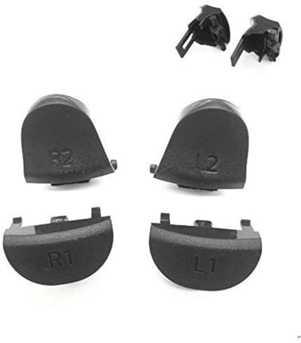 GGZone L1 R1 L2 R2 Trigger Bumper Button mit Feder für PS4 Pro JDS 040 JDM 040 Controller (inkl. Federn, Ersatz für beschädigte Tasten) von GGZone