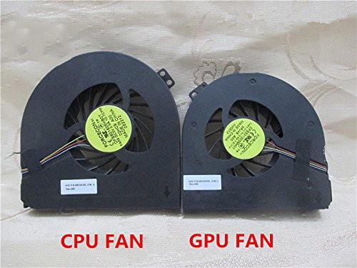 GGZone Lüfter für Laptop-CPU 002HC9/GPU 05PJ49 für Dell Precision M4600 DFS601605HB0T 5V 0,5 A 02HC9 5PJ49 DC2800B2SL DC2800B3SL Fan for CPU von GGZone