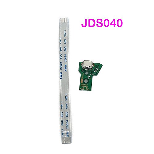 Micro USB Port Board Platine Ladebuchse + Flex Kabel JDS-040 JDM-040 für PS4 Pro Controller von GGZone