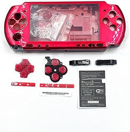 Vollgehäuse, Schutzhülle mit Tasten, Schrauben und Schraubendrehern für Sony PSP 3000, 3001, 3002, 3003 und 3004 rot Vollgehäuse, Schutzhülle mit Tasten, Schrauben und Schraubendrehern für Sony PSP 3000, 3001, 3002, 3003 und 3004 rot von Majen