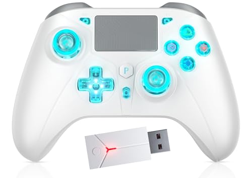 GGiking RGB Wireless Controller for PS5 with LED Light, Compatible with Playstation 5|Playstation 4|PC, Supports Remap and Adjustable Turbo, Controller Full Functions Support, with 2.4g Adapter GGiking RGB Wireless Controller for PS5 with LED Light, Compatible with Playstation 5|Playstation 4|PC, Supports Remap and Adjustable Turbo, Controller Full Functions Support, with 2.4g Adapter von GGiking