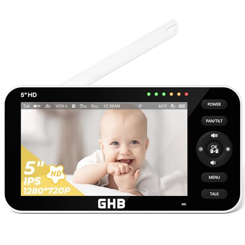 GHB Bildschirm für 5 Zoll Babyphone Modell 2023 von GHB