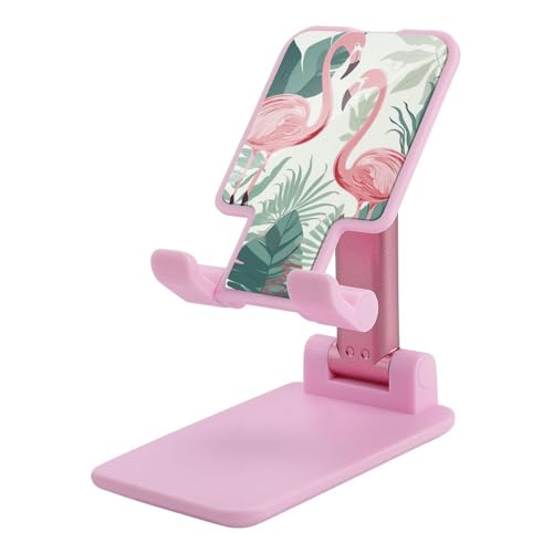 GHEPSDW Faltbare Handyhalterung mit Cartoon-Flamingo-Blättern, erhältlich für alle Smartphones GHEPSDW Faltbare Handyhalterung mit Cartoon-Flamingo-Blättern, erhältlich für alle Smartphones von GHEPSDW