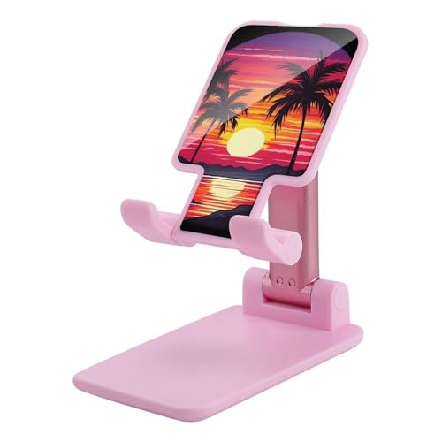 GHEPSDW Klappbare Handyhalterung mit Palmen-Sonnenuntergang-Design, erhältlich für alle Smartphones GHEPSDW Klappbare Handyhalterung mit Palmen-Sonnenuntergang-Design, erhältlich für alle Smartphones von GHEPSDW