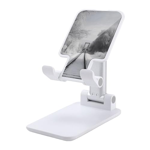 GHEPSDW Snowy Train Tracks Faltbarer Handyhalter, erhältlich für alle Smartphones GHEPSDW Snowy Train Tracks Faltbarer Handyhalter, erhältlich für alle Smartphones von GHEPSDW