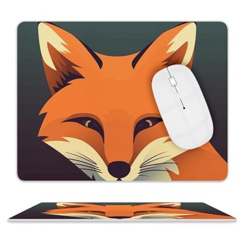 Leder-Mauspad, Computer-Mauspad mit genähten Kanten, Zug-Mauspad für geeignete Laptops, langlebig, Fuchsbild, bedrucktes Mauspad für Computer, Büro und Zuhause Leder-Mauspad, Computer-Mauspad mit genähten Kanten, Zug-Mauspad für geeignete Laptops, langlebig, Fuchsbild, bedrucktes Mauspad für Computer, Büro und Zuhause von GHEPSDW