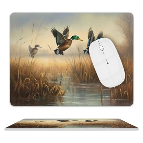 Leder-Mauspad, Computer-Mauspad mit genähten Kanten, Zug-Mauspad für geeignete Laptops, langlebig, Jagd, fliegend, wild, bedrucktes Mauspad für Computer, Büro und Zuhause Leder-Mauspad, Computer-Mauspad mit genähten Kanten, Zug-Mauspad für geeignete Laptops, langlebig, Jagd, fliegend, wild, bedrucktes Mauspad für Computer, Büro und Zuhause von GHEPSDW