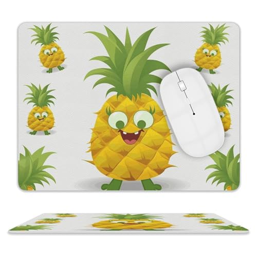 Leder-Mauspad, Computer-Mauspad mit genähten Kanten, Zug-Mauspad für geeignete Laptops, langlebiges Ananas-bedrucktes Mauspad für Computer, Büro und Zuhause Leder-Mauspad, Computer-Mauspad mit genähten Kanten, Zug-Mauspad für geeignete Laptops, langlebiges Ananas-bedrucktes Mauspad für Computer, Büro und Zuhause von GHEPSDW