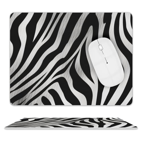 Leder-Mauspad, Computer-Mauspad mit genähten Kanten, Zug-Mauspad für geeignete Laptops, langlebiges Zebra-Druck, Mauspad für Computer, Büro und Zuhause Leder-Mauspad, Computer-Mauspad mit genähten Kanten, Zug-Mauspad für geeignete Laptops, langlebiges Zebra-Druck, Mauspad für Computer, Büro und Zuhause von GHEPSDW