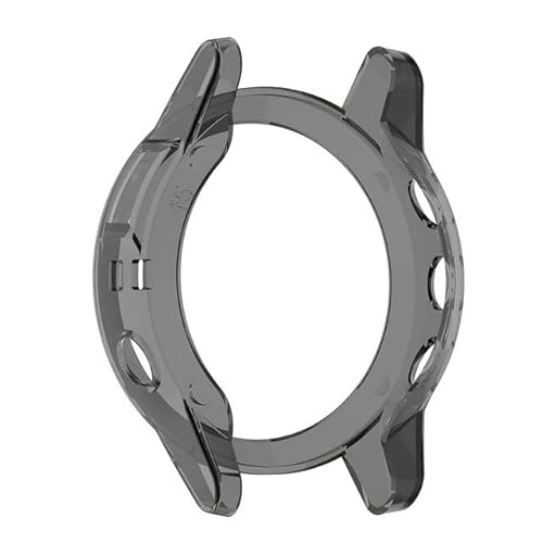 GHFHSG Für Garmin Fenix 6 6s 6x Pro 5X Plus TPU Uhrengehäuse Abdeckung Smart Armband Schutzrahmen Shell Stoßfest Klar Uhrengehäuse (Farbe: Schwarze Abdeckung, Größe: 22 mm Fenix 6 Pro) von GHFHSG