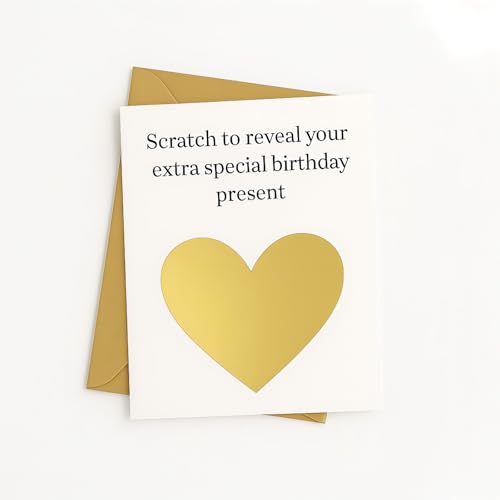Personalisierte Geburtstagskarten zum Rubbeln mit Umschlägen, individuelle Überraschungsgeschenke für Geburtstage, einzigartiges goldfarbenes Offenbarungsdesign Personalisierte Geburtstagskarten zum Rubbeln mit Umschlägen, individuelle Überraschungsgeschenke für Geburtstage, einzigartiges goldfarbenes Offenbarungsdesign von GHKJOK