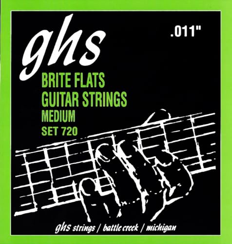 GHS 720 11 - 50 Medium Brite Flats Guitar String Set GHS 720 11 - 50 Medium Brite Flats Guitar String Set von GHS Strings