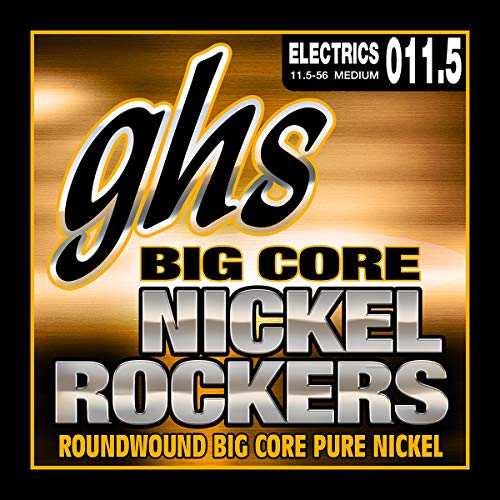 GHS Big Core Nickel Rockers - BCM - Electric Guitar String Set, Medium, .0115-.056 von GHS Strings