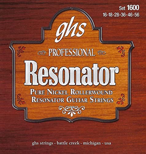 GHS Professional - Resonator String String Set, Nickel, Semi Flat, .016-.056 von GHS Strings