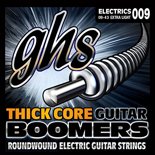 GHS Thick Core Guitar Boomers - HC-GBXL - Electric Guitar String Set, Extra Light, .009-.043 von GHS Strings