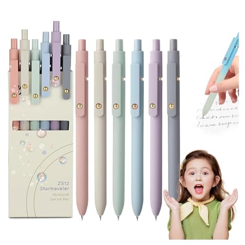 GHTRHSB Emboadlie Gel-Tintenroller, 0,5 mm, mittlere Spitze, schwarze Tinte, schnell trocknender Stift für glattes Schreiben, 5 Stück B GHTRHSB Emboadlie Gel-Tintenroller, 0,5 mm, mittlere Spitze, schwarze Tinte, schnell trocknender Stift für glattes Schreiben, 5 Stück B von GHTRHSB