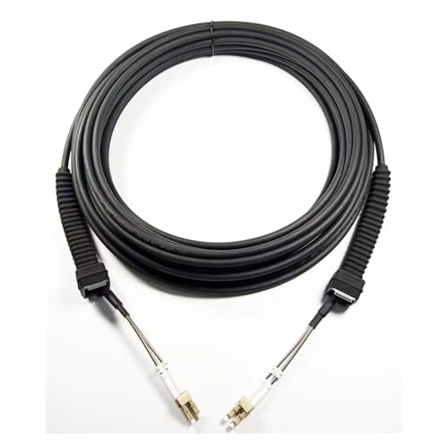 GHZHANG 150m 200m 250m 300m OM4 Patchkabel 7,0mm 2C CPRI LC SC FC Im Freien wasserdichte FTTH Jumper Optische Faser Gepanzerte Kabel 2 Core(200m,NSNLC-NSNLC) von GHZHANG