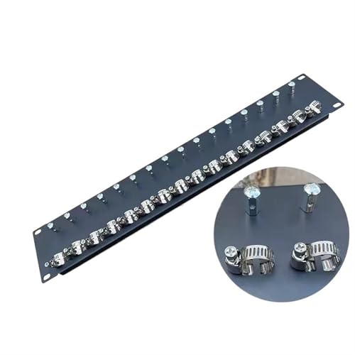 GHZHANG 2 Stück 12/16-Bit-Befestigungsplatine for optische Kabel, 2U-ODF-Faser-Verteilerrahmen, 19-Zoll-Rack-Schrank, Anschlussplatine, 12-16-Position(16 Position) von GHZHANG