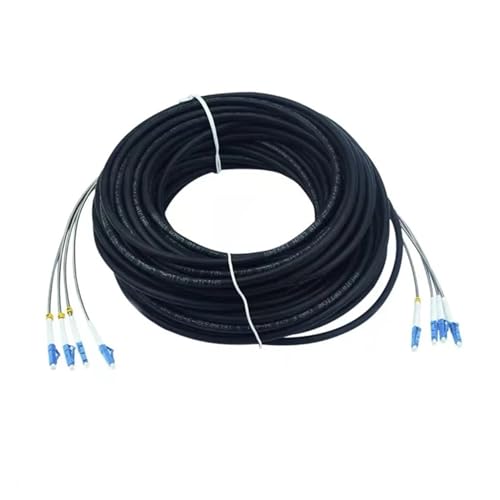 GHZHANG 200m 2/4 Adern Outdoor Patchkabel 7,0mm 2C 4C CPRI LC SC FC SM DVI Wasserdicht FTTH Jumper Optische Faser Gepanzertes Kabel 2 Core(FC-FC,4C SM no Out Connect) von GHZHANG