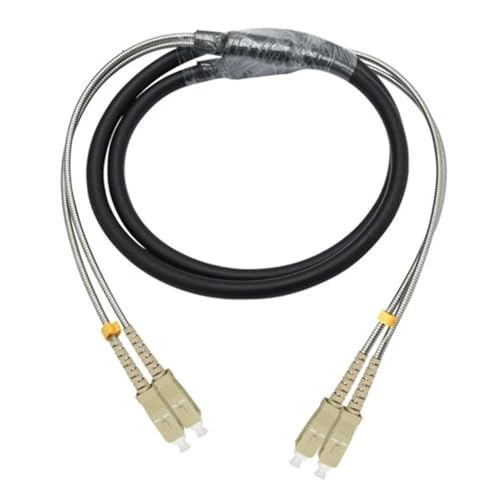 GHZHANG 250m 2/4 Adern Outdoor Patchkabel 7,0mm 2C 4C OM1 OM2 CPRI LC SC FC DVI Wasserdicht FTTH Jumper Optische Faser Gepanzertes Kabel 2 Core(FC-FC,2C OM1-01) von GHZHANG