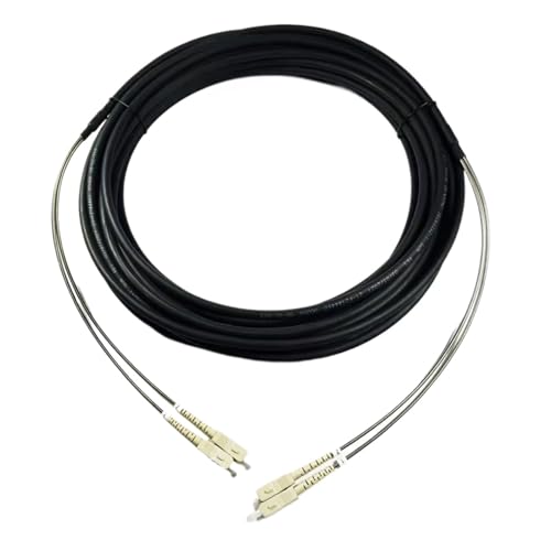 GHZHANG 40m50m60m70m80m100m120m OM4 Patchkabel 7,0mm 2C LC SC FC Im Freien wasserdichte FTTH Jumper Optische Faser Gepanzerte Kabel 2 Core(50m,SC-SC) von GHZHANG