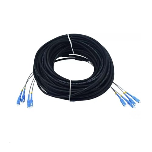 GHZHANG 500m 2/4 Adern Outdoor Patchkabel 7,0mm 2C 4C CPRI LC SC FC SM DVI Wasserdicht FTTH Jumper Optische Faser Gepanzertes Kabel 2 Core(SC-SC,2 cores SM with) von GHZHANG