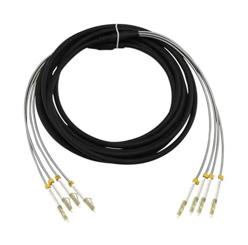 GHZHANG 80m 2/4 Adern Outdoor Patchkabel 7,0mm 2C 4C OM1 OM2 CPRI LC SC FC DVI Wasserdicht FTTH Jumper Optische Faser Gepanzertes Kabel 2 Core(SC-FC,4C OM2-01) von GHZHANG