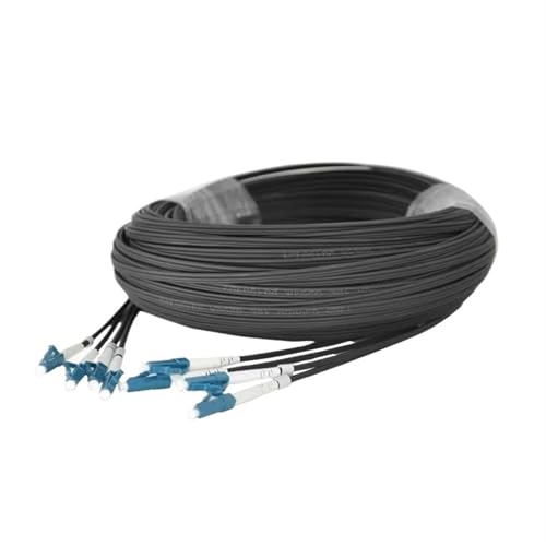 GHZHANG Drop-Kabel 150–300 m LC-LC 4-adriges flaches Glasfaser-Patchkabel LC-LC/SC/FC/ST Singlemode FTTH Jumper 4C Vier for den Außenbereich(250m FC-FC) von GHZHANG
