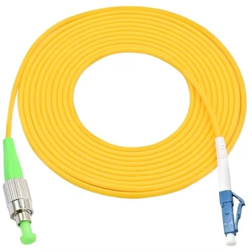 GHZHANG LC/A-LC/A Optische Faser Jumper 1-100m Patchkabel Simplex Quadrat zu Rund Verlängerung Kabel FTTH Optic(LCA-LCA 15m) von GHZHANG