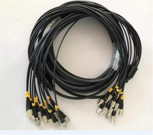 GHZHANG TPU-gepanzertes optisches Kabel, OM3 Multimode, 2/4/6/8/12 Kerne, LC, SC, FC, ST, UPC, A/PC Flexibler Glasfaser-Jumper, FTTH, 10 m, 20 m, 30 m, 40 m(12core LC-LC 40m) von GHZHANG