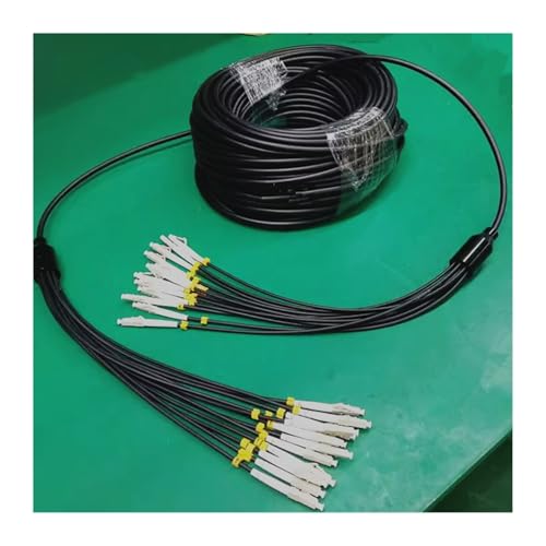GHZHANG TPU-gepanzertes optisches Kabel, OM3 Multimode, 2/4/6/8/12 Kerne, LC, SC, FC, ST, UPC, A-PC Flexibler Glasfaser-Jumper, FTTH, 50 m, 60 m, 70 m, 80 m(6core LC-LC 70m) von GHZHANG