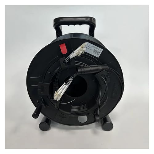 GHZHANG TPU-gepanzertes optisches Kabel, OM3 Multimode, 2/4/6/8 Kerne, Flexibler Glasfaser-Jumper, mit Trommel PCD235, mit Schutzhülle, 100 m(Ask us Customized) von GHZHANG