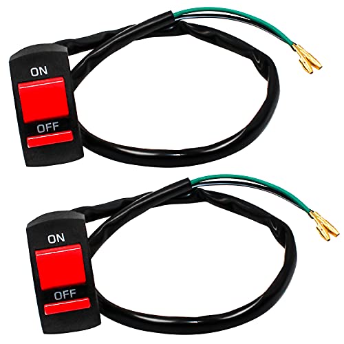 GIAK Motorrad Ienkerschalter Universal Motorrad-Tuning-Teil Ienkerschalter Motorrad 2PCS Handle Schalter Ienker Schalter, Für Motorrad Elektroauto Zubehör von GIAK