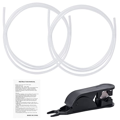 3D-Drucker Teflon-Schlauch für Düse, 2pcs, Geeetech 1 M PTFE 1,75 mm Filament ID 2 mm OD 4 mm TL-Feeder Hotend für Extruder + Leitung Rohrschneider von GIANTARM