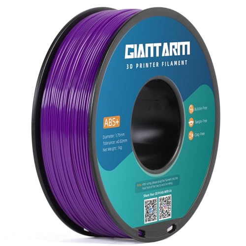 GIANTARM ABS+ Filament 1.75 mm, 3D Drucker Filament 1 kg, 1 Spule, Durchmessertoleranz +/- 0.02 mm, ABS Lila von GIANTARM