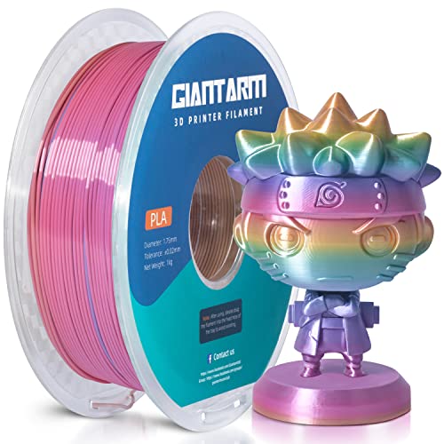 GIANTARM Silk PLA Filament 1.75mm, 3D Drucker Filament PLA 1kg Spule, Color Grandient von GIANTARM