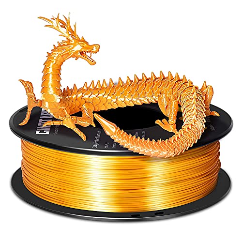 GIANTARM Silk PLA Filament 1.75mm, 3D Drucker Filament PLA 1kg Spule, Silk Gold von GIANTARM