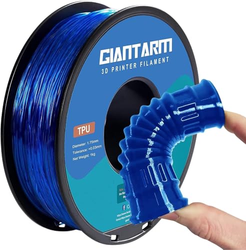 GIANTARM TPU Filament 1,75 mm für 3D-Drucker 1kg, Blau GIANTARM TPU Filament 1,75 mm für 3D-Drucker 1kg, Blau von GIANTARM