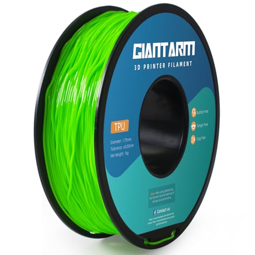 GIANTARM TPU Filament 1,75 mm für 3D-Drucker 1kg, Grün von GIANTARM