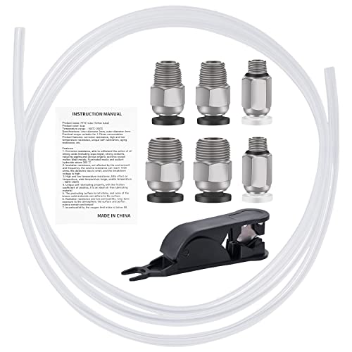 Geeetech PTFE Schlauch 1,75 Teflonschlauch 1 Meter Bowden Tube + 2 x PC4-M8 +2 x PC4-01 +2 x PC04-M6 Pneumatischen Beschlägen+ Leitung Rohrschneider Geeetech PTFE Schlauch 1,75 Teflonschlauch 1 Meter Bowden Tube + 2 x PC4-M8 +2 x PC4-01 +2 x PC04-M6 Pneumatischen Beschlägen+ Leitung Rohrschneider von GIANTARM
