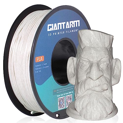 Giantarm PLA Filament 1,75 mm, 3D-Drucker Filament PLA Silk Marmor Braun, 1 kg Spule von GIANTARM