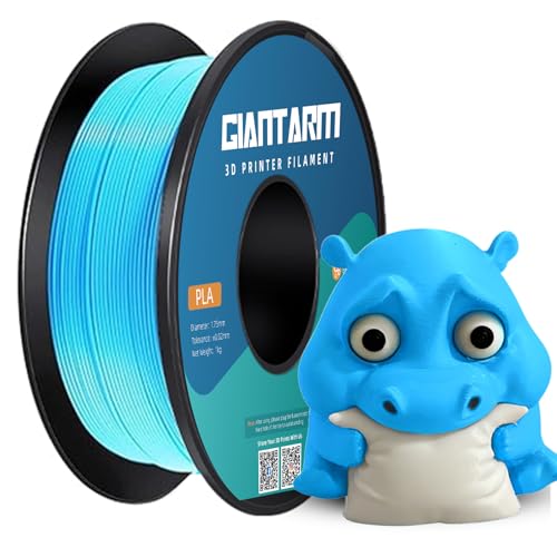 PLA Filament 1.75mm, GIANTARM 3D Drucker Filament PLA Wasser Blau 1kg Spool von GIANTARM