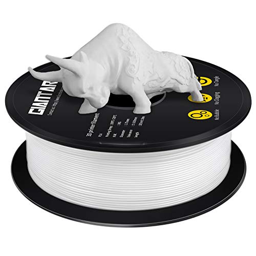 PLA Filament 1.75mm, GIANTARM 3D Drucker Filament PLA Weiß 1kg Spool von GIANTARM