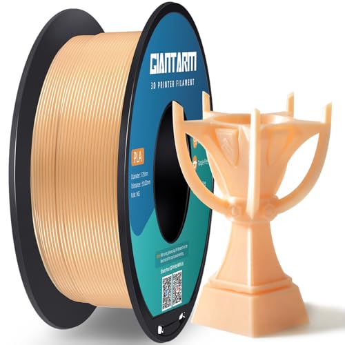 PLA Filament 1.75mm,GIANTARM 3D Drucker Filament PLA Sand Gold 1kg Spool von GIANTARM