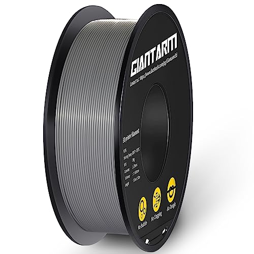 PLA Filament 1.75mm,GIANTARM 3D Drucker Filament PLA Silber 1kg Spool von GIANTARM